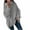 Gray, variant on Viikei Cardigan Sweaters for Women Clearance under $10.00 Womens Sweaters Women's Solid Color Turtleneck Knit Pile Collar Plus Size Loose Turtleneck Sweater