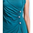 thumbnail image 3 of Shirin Side Ruched Botton Dress, 3 of 3