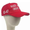 thumbnail image 2 of President Donald Trump 45-47 Hat 2024 Make America Great Again MAGA Red Mesh, 2 of 5