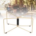 thumbnail image 1 of Foldable Cooler Stand, Portable Luggage Rack for Ice Box Fridge, Stainless Steel Holder for Outdoor Camping Picnic Travel & Beach, 1 of 7