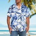 thumbnail image 1 of Blusa y camisa de manga corta con cuello vuelto, moda para mujer, informal, de manga corta, con cuello vuelto, con botones y estampado, blusa para hombre, 1 of 7