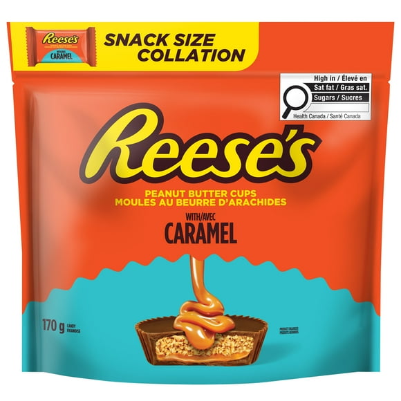 REESE'S avec caramel format collation, Idéal à partager, 170 g