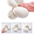 thumbnail image 3 of Almohada de viaje, almohada para el cuello en forma de U de espuma viscoelástica 100% pura, reposacabezas portátil súper liviano, ideal para silla de avión, automóvil, hogar, oficina, almohada para, 3 of 7