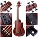 thumbnail image 5 of Ukulele Bajo Eléctrico Muslady de 30 Pulgadas con Diseño de Agujeros en F y Ecualizador Integrado, Color Rojo, Ideal para Presentaciones en Vivo., 5 of 6