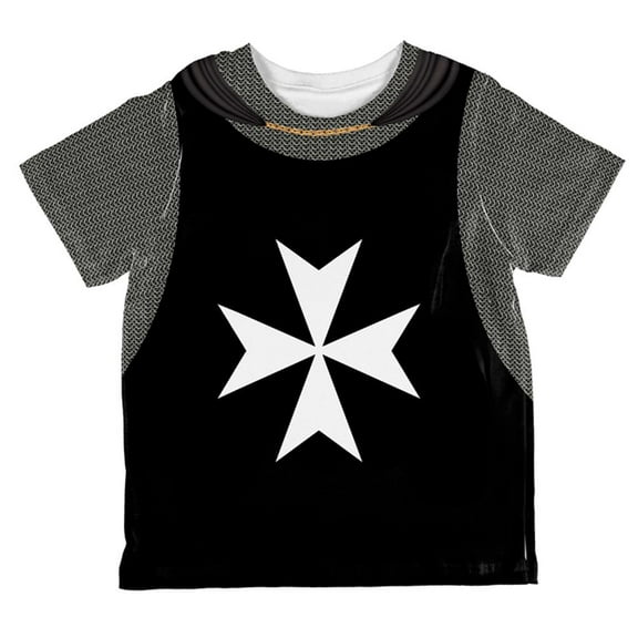 Halloween Knights Hospitaller Armor Costume All Over Toddler T Shirt