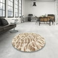 thumbnail image 4 of Ahgly Company Machine Washable Indoor Rectangle Abstract Wheat Beige Area Rugs, 8' x 10', 4 of 7