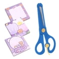 thumbnail image 1 of Tijeras escolares Jands Distribution Punta Redonda Infantil y 150 Post It Pz Azul, 1 of 6