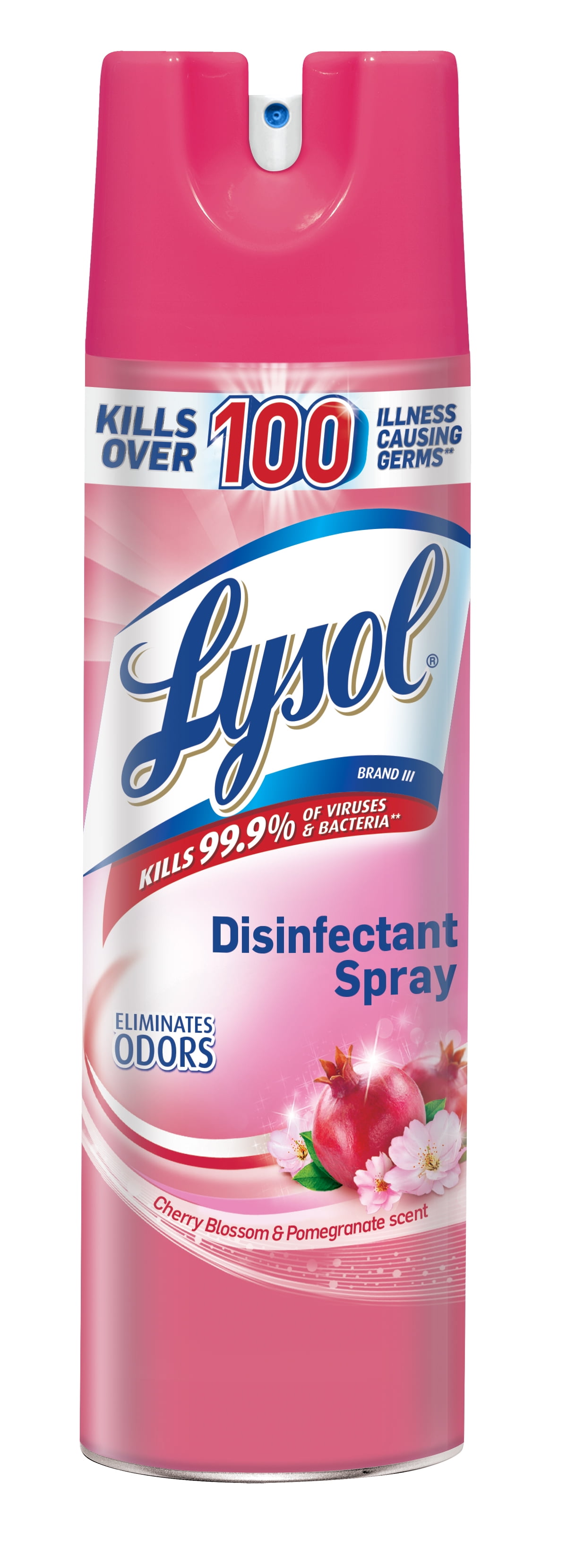 Lysol Disinfectant Spray, Cherry Pomegranate, 19oz, Tested and Proven