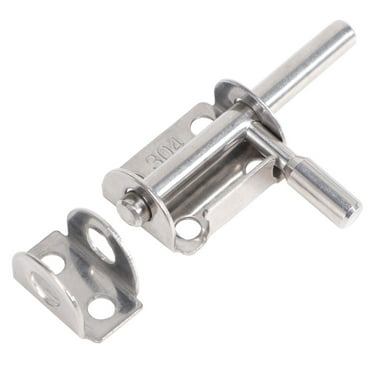 2 Pcs Bolts Patio Door Lock Stainless Steel Safety Window Latch and Thicken Wooden