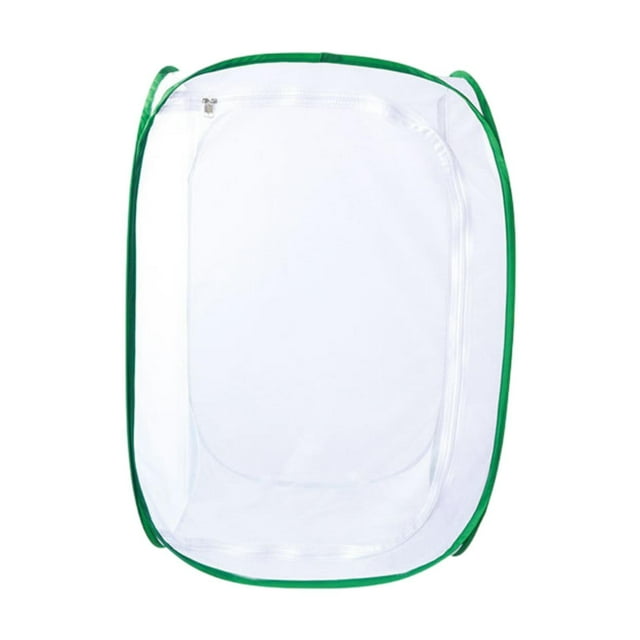 Almencla Mesh Butterfly Cage Portable Butterfly Enclosure for Indoor Greenhouse Plant L