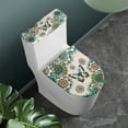 thumbnail image 2 of ZIATUBLE Boho Mandala Flower Toilet Lid Cover Set 2 Piece Butterfly Toilet Seat and Tank Lid Covers Soft for Bathroom Set Round Toilet Covers Set Stylish Toilet Lid Cover Set, 2 of 7