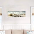 thumbnail image 4 of Beach Canvas Picture Wall Art: Coastal Sand Dunes Artwork Painting on Canvas Print for Dining Room (Overall 36" W x 12" H,Multi-Sized), 4 of 6