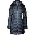 thumbnail image 2 of Columbia Women's White Out Mid Omni-Heat Long Hooded Jacket Coat Puffer (XS, Black), 2 of 5