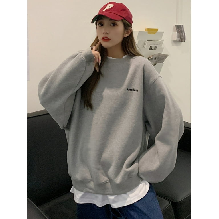 Streetwear fake two piece letter hoodie cheap