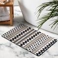 thumbnail image 5 of Stunning 20x32 in Boho Bathroom Runner Rug - Moroccan Geometric Design, Non-Slip. Soft & Machine-Washable Long Bath Mat Perfect for Bathtub, Sink, Shower. A Chic Farmhouse Addition for Any Bathroom!, 5 of 5