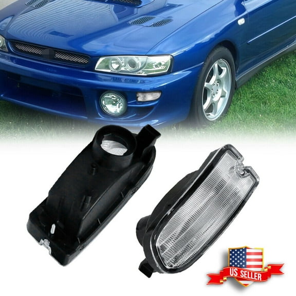 GTINTHEBOX Clear Side Marker Corner Parking Turn Signal Lights For 1999-2001 Subaru Impreza