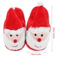 thumbnail image 2 of UPOUART Soft Warm Christmas Fuzzy Slippers for Women and Men, Cozy Indoor Shoes with Sole, 1 Pair Holiday, 2 of 8