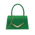 thumbnail image 2 of Sparkly Evening Clutch Bag for Women Glitter Party Purse with Detachable Chain Strap Army Green,Size Free Size, 2 of 6