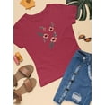 thumbnail image 3 of Vintage Flower Embroidery T-Shirt Women -Image by Shutterstock, Female Medium, 3 of 4