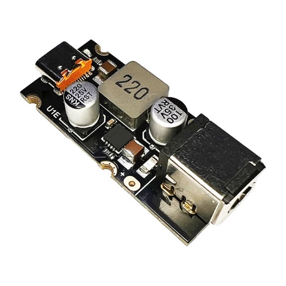PD65W Fast Charging Module Type-C Interface PD QCSCP Fast Charging Full Protocol Charger Module B,1 x Fast charging module,Black