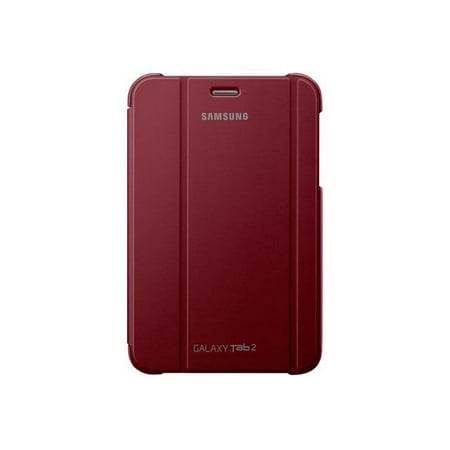 Samsung Magnetic Book Cover EFC-1G5SRE - Flip cover for tablet - red - 7" - for Galaxy Tab 2 (7.0), Tab 2 (7.0) WiFi