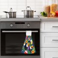 thumbnail image 4 of Yayeee Kitchen Hanging Hand Towels Set of 2 with Loop Bathroom Absorbent Tie Towel, Colorful Toucans Pattern, 4 of 7