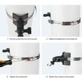 thumbnail image 2 of Adjustable Stainless Steel Hose Clamp Hoop Pipe Poles Mount Bracket Worm Gear For CCTV Security Camera Accessories, 2 of 8