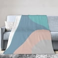 thumbnail image 1 of Abstract Line Art Throw Blanket, Anti-Pilling Ultra-Soft Micro Fleece Cover Blanket for Bed Sofa, for All Seasons, 60"x50", 1 of 9