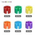 thumbnail image 3 of Marcador de ropa Uxcell, etiqueta en blanco, adecuada para varilla de 3.5mm para codificación de color de prendas, 150 piezas en rojo/verde/amarillo/azul/morado/naranja, 3 of 5