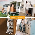 thumbnail image 6 of LevLad Adjustable Step Stool with a Non-Slip Platform, Small Step Stool for Adults or Children in Kitchen, Bedroom, Office, Rv, 330 Lbs Capacity, White, 6 of 6