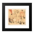 thumbnail image 2 of Jean Emile Laboureur 13x12 Black Modern Framed Museum Art Print Titled - Three Fishermen on the Kade (1924), 2 of 5