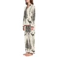 thumbnail image 2 of FORMRS Womens Pajama Set Long Sleeve Top and Pants with Pockets Soft Comfy Lounge Sleepwear, Sizes S-2XL, Black Deer, 2 of 7