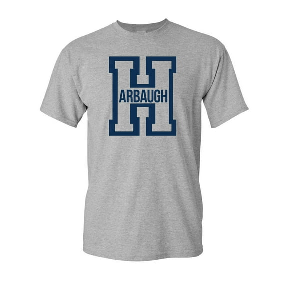 Harbaugh Big Letter H Football Michigan Adult T-Shirt Tee