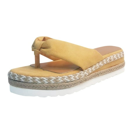 

Dyfzdhu Women s Weave Toe Shoes Flat Breathable Slip-On Beach Sandals Summer Open Women s sandals