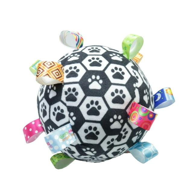 Hochet Interactif Couineur Jouet pour Animaux à Haute Élasticité à Rouler avec Sangles pour Chiot Petits Moyens Chiens Intérieur Extérieur