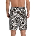 thumbnail image 2 of Mens Pajama Pants - Black Orange Leopard Trendy Sleep Shorts Mens Pajama Shorts, Comfy Pj Pants for Mens Lounge Shorts, 2 of 5