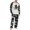 White, variant on Men's Halloween Pajama Set Long Sleeve Raglan Soft Cotton Loungewear with Letter Top & Full Length Pants for Home Night Beige L