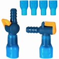 thumbnail image 1 of wonima44 6PCS Bite Valve Replacement, Mouthpiece Replacement Bite Valve with 2 Straight & Angled Hose Connector for Hydration Bladder and Backpack Water Reservoir Supplies, 1 of 1
