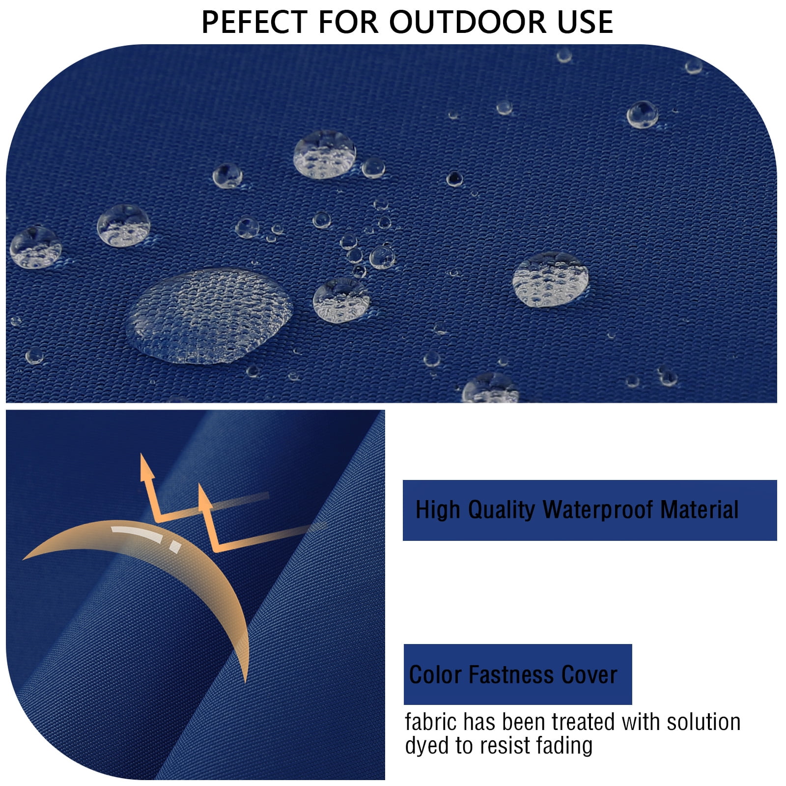 idee-home Outdoor Chair Cushions Set of 2, Outdoor Seat Cushions 22x22 Waterproof, Patio Chair Cushion Color Fastness with Ties Patio Furniture Garden Sofa Couch Pads