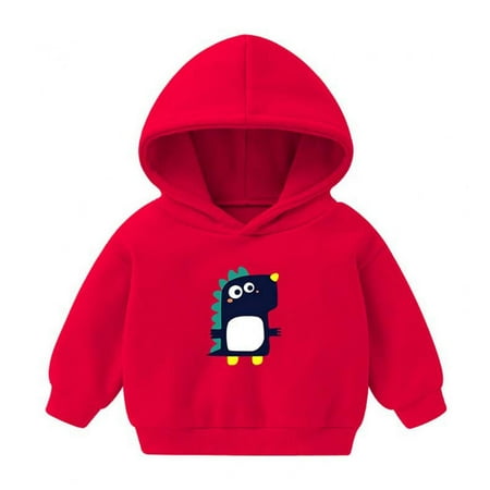 

Gifts for Christmas Bidobibo Baby Hoodie Sweatshirt Toddler Boys Girls Dinosaur Print Long Sleeve Pullover Sweatshirt Top Shirt for 2-6 Years
