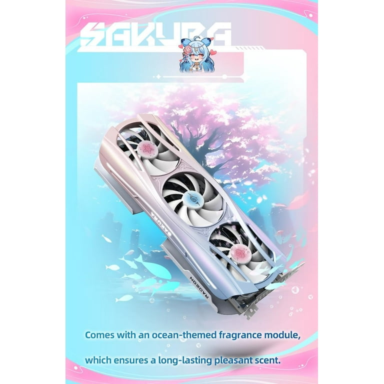 Yeston Sakura Atlantis Radeon RX 9070 XT 16G GDDR6 256bit 4nm