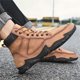 thumbnail image 4 of Zapatos casuales de cuero de caña alta para hombres, botas cortas cálidas, zapatos de moda para hombres Wmkox8yii 123q2292, 4 of 9