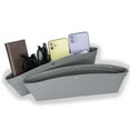 thumbnail image 1 of 2 Pack Car Seat Gap Storage Box, Pu Full Leather Car Seat Gap Universal Storage Box Storage Box, 1 of 5