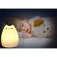 thumbnail image 2 of Lámpara de gato, luz de noche de gatito de silicona con control remoto para niños pequeños, bebés, niñas, recargable, linda luz de noche Kawaii Xemadio FLD-2962, 2 of 8