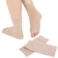 thumbnail image 3 of M Buder Protector de Talón de Silicona y Nailon Suave Elástico Amortiguador para Fascitis Plantar Alivio del Dolor Cuidado del Pie Deportivo Transpirable Color Piel Talla Única 1 Par, 3 of 9