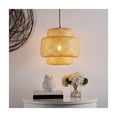 thumbnail image 2 of SAFAVIEH Klara LED Natural Rattan Pendant Light with 100% White Cotton Shade, 2 of 3