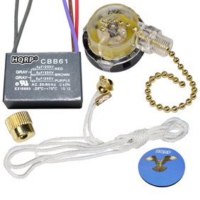 Hqrp Capacitor For Hampton Bay Ceiling Fan 4 5uf 5uf 5uf 5 Wire