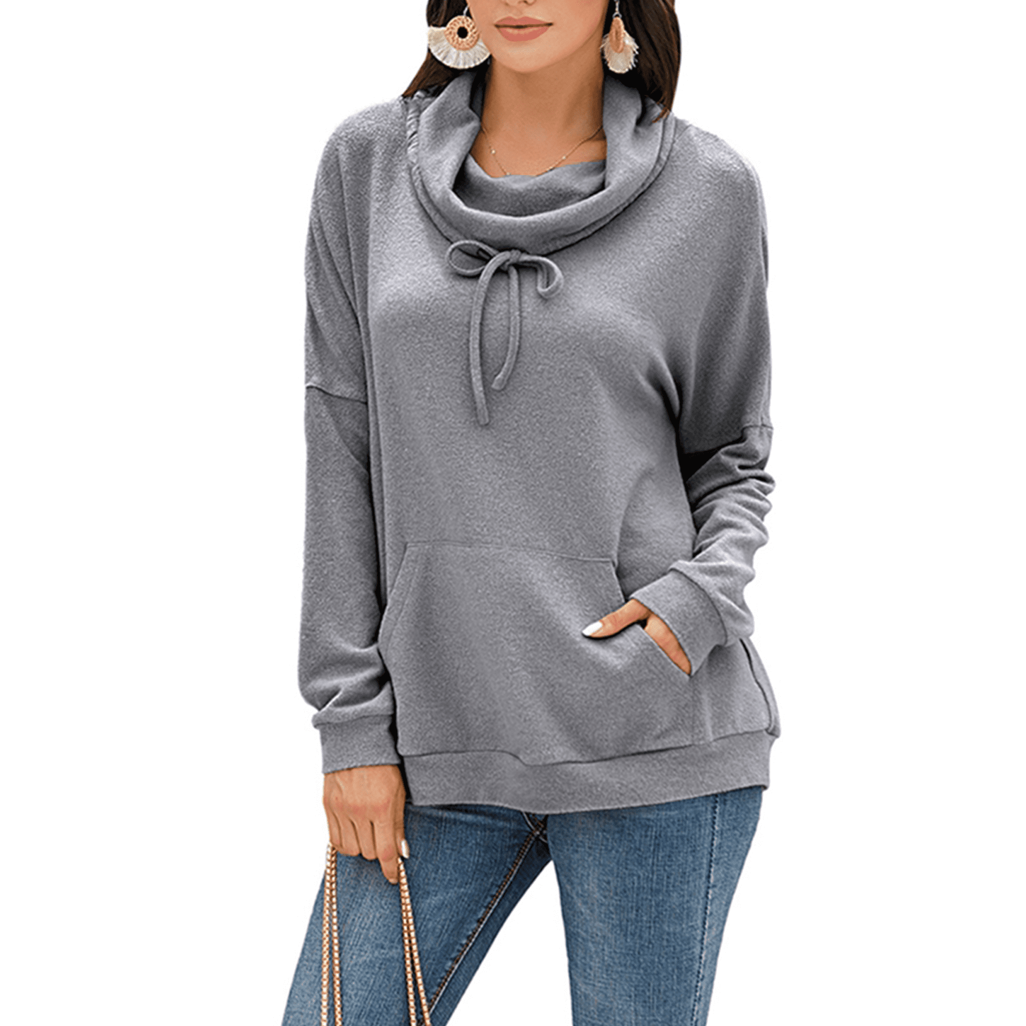 women's turtleneck sweatshirts
