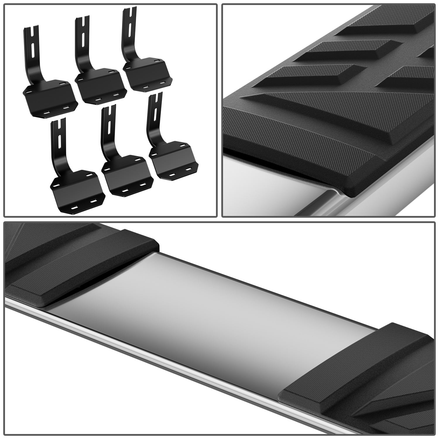DNA Motoring 6.5" Side Step Nerf Bars Running Boards for 15-24 F150-F350 Super Duty Extended Cab