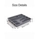 thumbnail image 2 of 1pc Gray Kitchen Drawer Organizer For Cutlery, Soup Ladles, Knives And Forks, 2 of 5